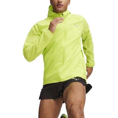 PUMA Run Favorite Woven Hooded Jacket Lime Pow