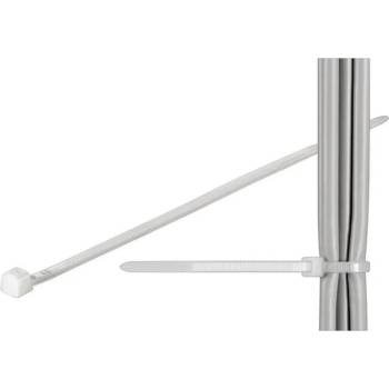 Techly 370 x 3.6mm кабелна връзка Найлон Бяла 100 броя (ISWT-36037) (ISWT-36037)