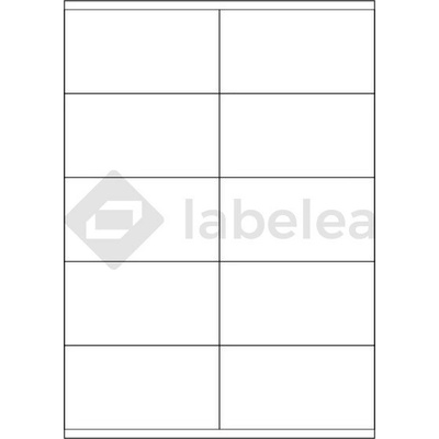 Labelea Samolepiace etikety 105x57 mm biele papierové, na hárku A4, pre laserovú a atramentovú tlač, Farba etikiet Biela, Počet hárkov v balení 1000 EPM105057W010J