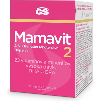 GS Mamavit 2 tehotenstvo a dojčenie tabliet 30 + 30 kapsúl