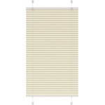 vidaXL Плисирана щора Cream 80x100 cm Ширина на плата 79, 4 cm (4015275)