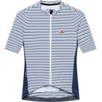 CafÉ du cycliste Фланелка с къс ръкав за колоездене CAFÉ DU CYCLISTE Women's Romy Cycling jersey - White Navy - размер XL (156-3106-0215)