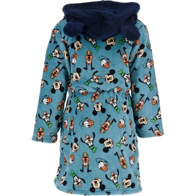 SunCity Dětský coral fleece župan s kapucí Disney Modrá – Zboží Dáma