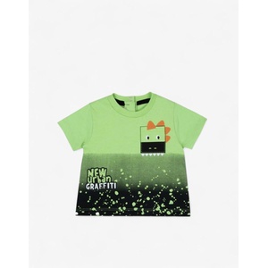 Chicco Boys Tee Light Green/Black - dress4less
