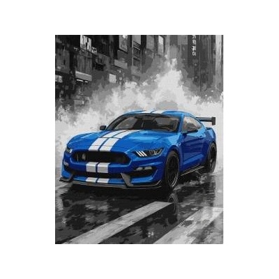 Ideyka Paint by numbers 40x50 cm Blue racing sports car AP0107
