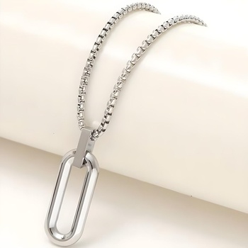 HARAHU Колие ro-34142 - Сребърна kp34142 (ro-34142)