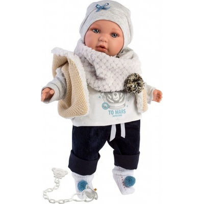 Llorens 42401 Enzo realistická so zvukmi a mäkkým látkový telom 42 cm