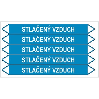 Nadrzenapalivo.cz Značení potrubí, stlačený vzduch,5 ks, 150 × 12 mm PZ 008330