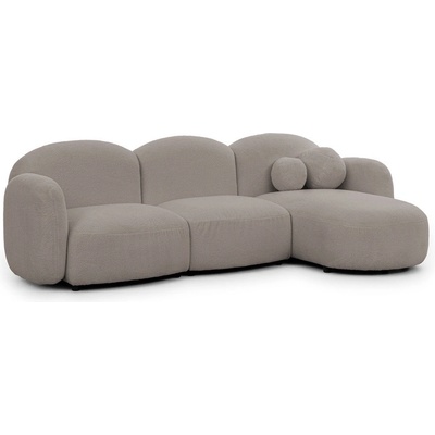 ROPEZ Сив ъглов диван от букле (десен ъгъл) Orbit - Ropez (Orbit A+1,5+1,5+OT+A Quelle 83 Standard)