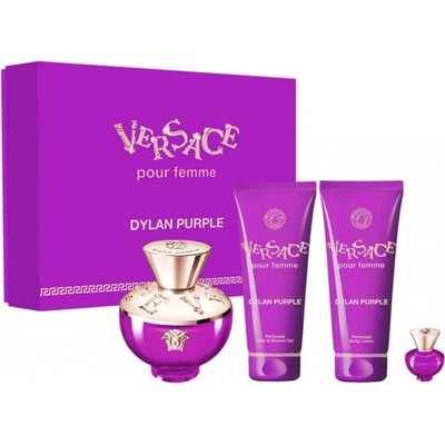 Versace Dylan Purple Woman EDP 100 ml + tělové mléko 100 ml + sprchový gel 100 ml + EDP 5 ml dárková sada