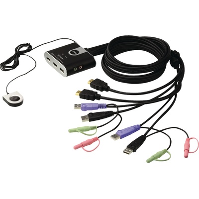 ATEN kvm превключвател 2-портов usb hdmi/аудио (cs692) (cs692)