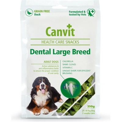 Canvit Snacks Dental Large Breed-Duck 250 g