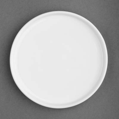 Gastrofans Mělké kulaté talíře Olympia Whiteware Ø 21 cm - porcelán - 6 kusů