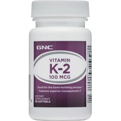GNC Vitamin K-2 100 MCG [60 Гел капсули]