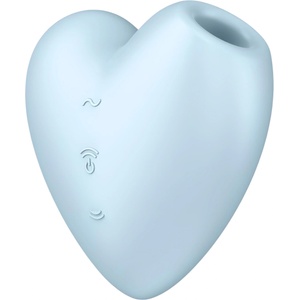 Satisfyer Cutie Heart - вибратор за клитор с въздушни вълни с акумулатор (син)