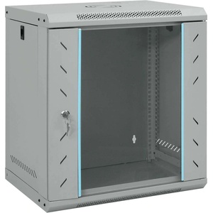 vidaXL Мрежов кабинет със съхранение Сив 53 x 45 x 60 см Стомана (42017657)
