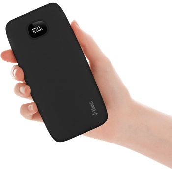 Ttec Външна батерия ttec ChargeUp LCD 10.000mAh Powerbank - Черна (8694470829098)