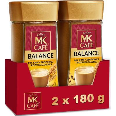 Mk Cafe Balance Zmes instantnej a obilnej kávy 2 x 180 g