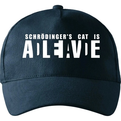 Schrödinger's Cat ADLEIAVDE dead and alive so zahnutým šiltom a mosaznou sponou Tmavomodrá takmer čierna