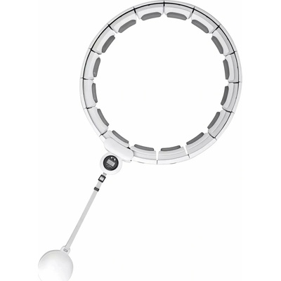 Trizand 25254 Masážní obruč Hula Hoop se závažím, bílá – Zboží Dáma