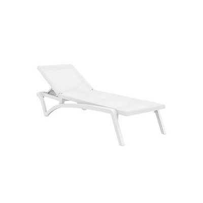 Horecano SI-Шезлонг "PACIFIC" 193x68xh35cm БЯЛ (089) (014247)
