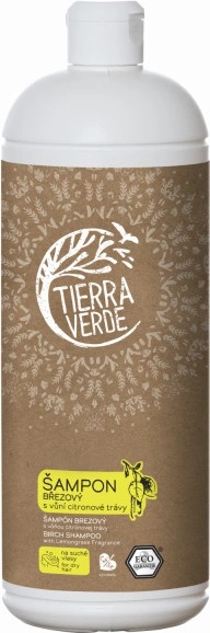 Tierra Verde Březový šampon na suché vlasy s citrónovou trávou 1000 ml