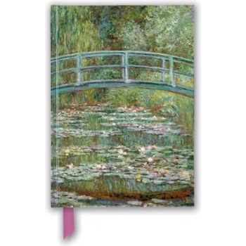 Flame Tree Publishing Claude Monet: Bridge over a Pond for Water Lilies (Foiled Blank Journal)