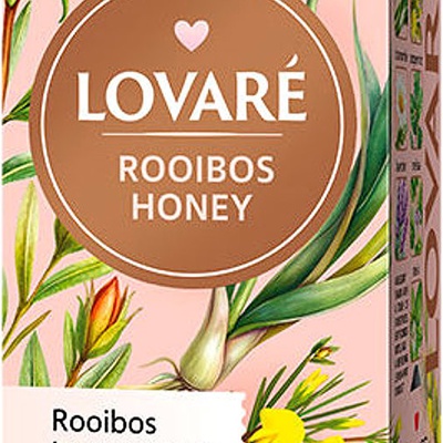 Lovaré Rooibos Honey bylinný čaj 43,2 g 24 sáčků