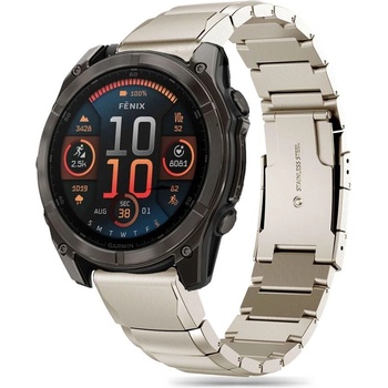 Tech-Protect Панелна верижка за Garmin Fenix 5x / 5x Plus / 6x / 6x Pro / 7x / 8 (51mm) от Tech-Protect Steelband - Titanium (5906302376667)