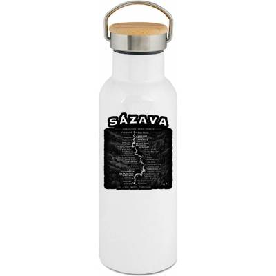 123TRIKO termoska Sázava, vodácká mapa, rytá verze 500 ml