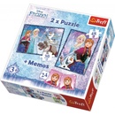 TREFL puzzles + Memo 30+48 dielov Frozen