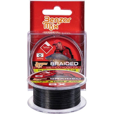 Benzar Šnúra Braided Method Hooklink Čierna 10m 0,18mm 14,26kg