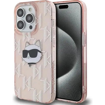KARL LAGERFELD Кейс Karl Lagerfeld IML Choupette Head & Monogram за iPhone 13 Pro / 13, розов (3666339286088)