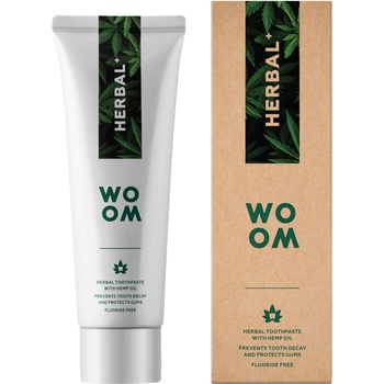 woom Паста за зъби, Woom Herbal+, на растителна основа, 75 мл (4751033920228) (4751033920228)