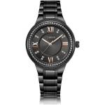Curren Дамски часовник Curren Gemma с кристали, Черен (CURREN-9004-BLACK-BLACK) Часовници