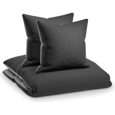 Sleepwise Soft Wonder-Edition, спално бельо, 155 x 200 см, тъмно сиво / светло сиво (BX-YC4D-3BZA) (BX-YC4D-3BZA)