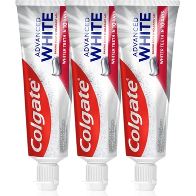 Colgate Advanced White Volcanic Ash and Baking Soda натурална паста за зъби 3x75ml