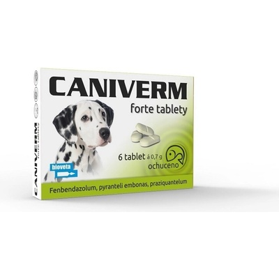 Caniverm forte 0,7 g 6 ochucených tablet – Zbozi.Blesk.cz