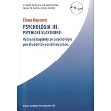 Psychológia III.