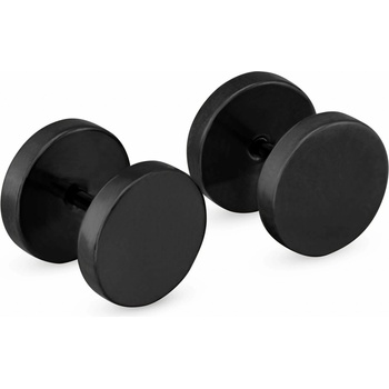 Troli minimalistické čierne náušnice KS-148