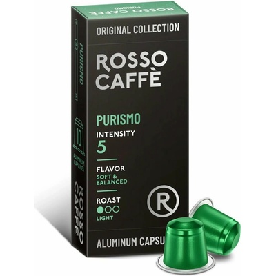 ROSSO CAFFE Purismo intenzita 5 Nespresso kompatibilní 10 ks