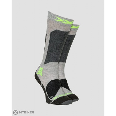 X-bionic X-socks Ski Discover Otc Jr detské lyžiarske ponožky sivá