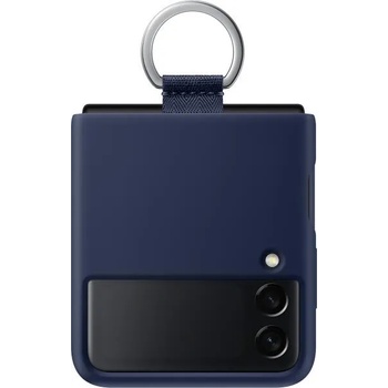 Image 1 of Samsung Galaxy Z Flip 3 (F711) Silicone cover navy (EF-PF711TNEGWW)