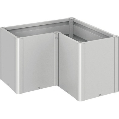 Biohort Vyvýšený záhon Belvedere Midi L100 plechový 102 x 102 x 61 cm strieborný metalický