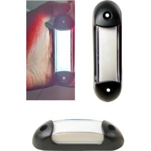  Led габарит, маркер, токос, Бял, Неон ефект, 12v-24v - за ремаркета, платформи, камиони и др