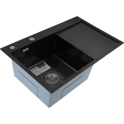 Böhm Черна кухненска мивка BOHM BH7849LB Nano Black SUS304 780×490×215 мм (16979)
