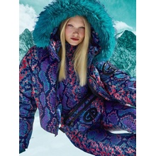 Goldbergh Lucinda Faux Fur Snake Turchese