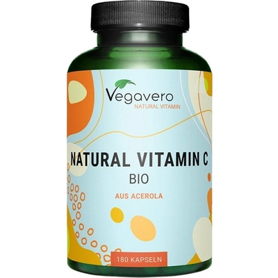 Vegavero Bio Natural Vitamin C from Acerola 180 mg [180 капсули]