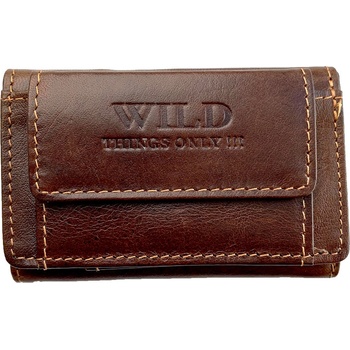 Wild Pánská kožená kapesní peněženka menší Černá