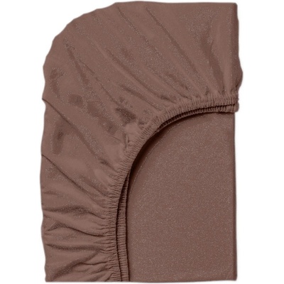 Дилиос Чаршаф с ластик 120/200/25 см кафяв 100% памук